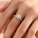 1 Carat 925 Sterling Silver Moissanite Ring thumbnail 1