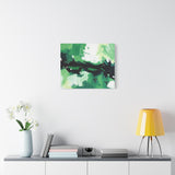 Abstract Green Brushstroke Canvas Print thumbnail 54