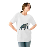 Sea Turtle Illustration T-Shirt – Eco Ocean Wildlife Tee thumbnail 3