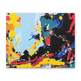 Abstract Color Splash Matte Canvas Print — Modern Stretched Wall Art thumbnail 2