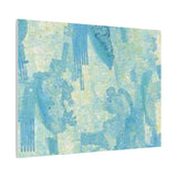 Abstract Aqua Brushstroke Canvas Print — Coastal Blue Wall Art thumbnail 89