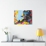 Abstract Color Splash Matte Canvas Print — Modern Stretched Wall Art thumbnail 63