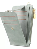 Zippered Leather Card Holder Wallet thumbnail 4
