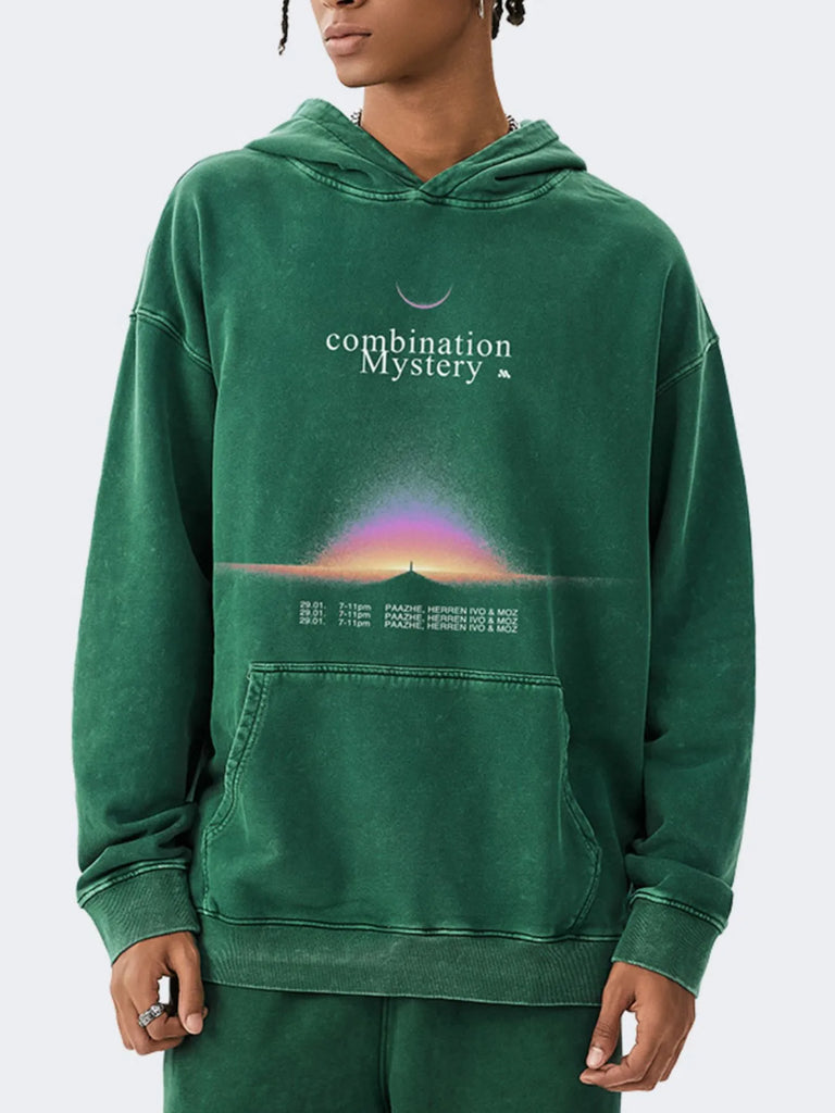 Men's Graphic Dropped Shoulder Hoodie