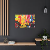 Abstract Color Splash Canvas Print - Vibrant Stretched Matte Wall Art thumbnail 73