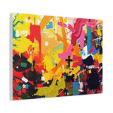 Abstract Color Splash Canvas Print - Vibrant Stretched Matte Wall Art thumbnail 50