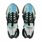 Mesh Sneakers — Aqua Tie-Dye Athletic Shoes for Men thumbnail 6