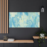 Abstract Aqua Brushstroke Canvas Print — Coastal Blue Wall Art thumbnail 97