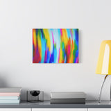 Abstract Rainbow Waves Matte Canvas Print — Vibrant Colorful Wall Art thumbnail 36