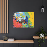 Abstract Color Splash Matte Canvas — Stretched Wall Art thumbnail 79