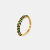 18K Gold-Plated Inlaid Zircon Ring thumbnail 5