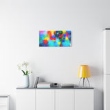 Abstract Rainbow Splash Matte Canvas Print thumbnail 57
