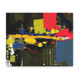 Abstract Color Splash Matte Canvas Print — Modern Stretched Wall Art thumbnail 2