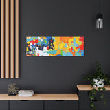 Abstract Splash Colorful Matte Canvas Wall Art – Vibrant Modern Stretched Print thumbnail 82