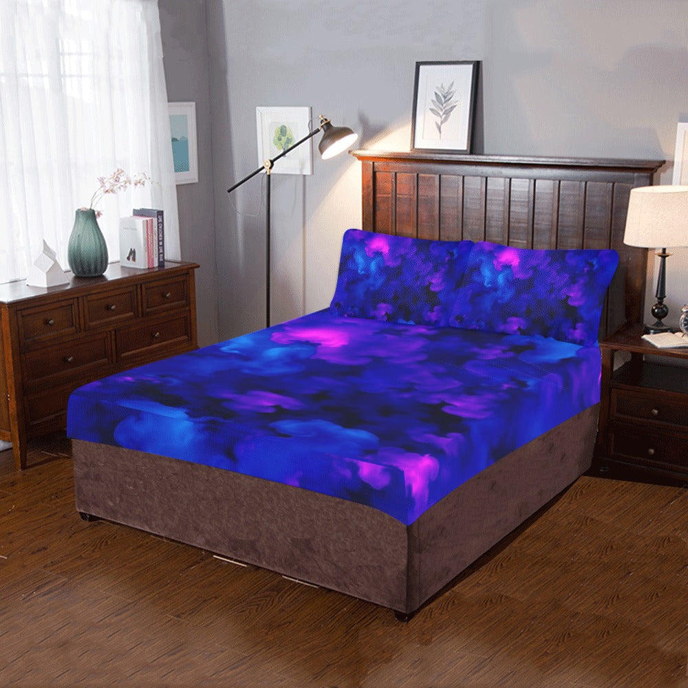 Dreamscape Cloud Bedding Set – Purple & Blue Serenity