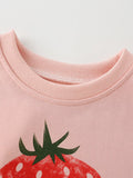 Children's Strawberry Picking Graphic Crew Neck Sweatshirt thumbnail 2