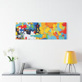 Abstract Splash Colorful Matte Canvas Wall Art – Vibrant Modern Stretched Print thumbnail 81