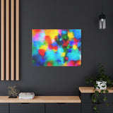 Abstract Rainbow Splash Matte Canvas Print thumbnail 79