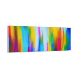 Abstract Rainbow Waves Matte Canvas Print — Vibrant Colorful Wall Art thumbnail 68