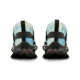 Mesh Sneakers — Aqua Tie-Dye Athletic Shoes for Men thumbnail 7