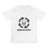 Spawn Die Repeat T-Shirt — Gamer Skull Respawn Graphic Tee thumbnail 2