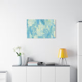 Abstract Aqua Brushstroke Canvas Print — Coastal Blue Wall Art thumbnail 72