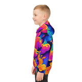Kids' Psychedelic Cloud Hoodie – Colorful All-Over Print thumbnail 9