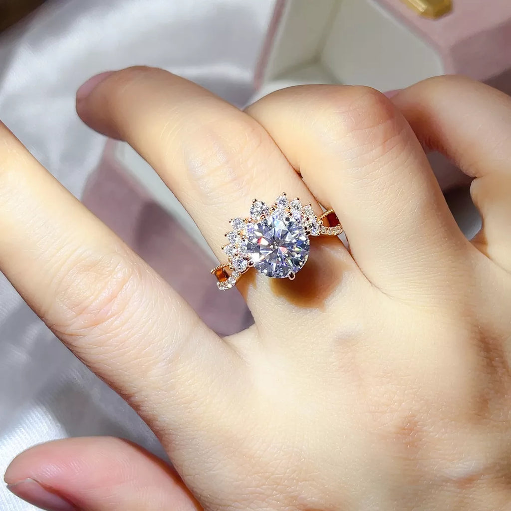 3 Carat 925 Sterling Silver Moissanite Ring