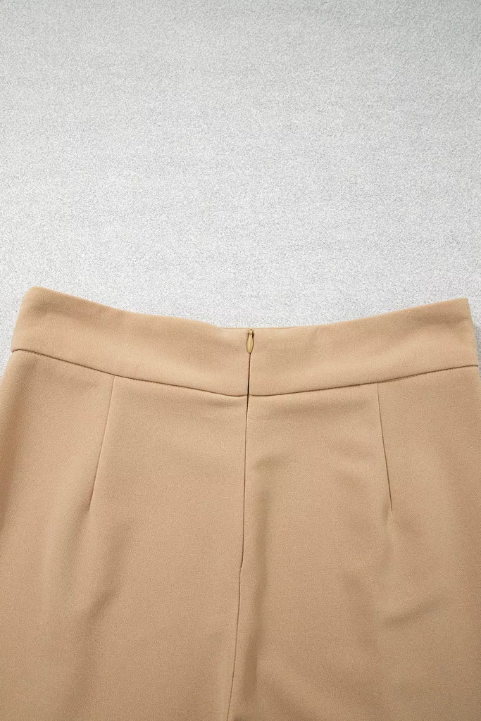High Waist Full Length Regular Fit Pants