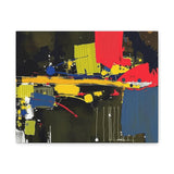 Abstract Color Splash Matte Canvas Print — Modern Stretched Wall Art thumbnail 4