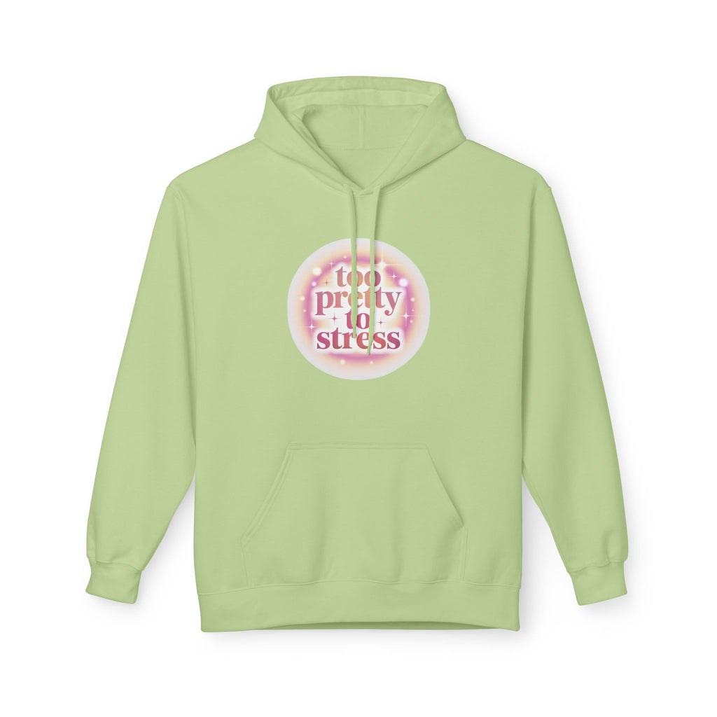 Pretty To Stress Hoodie — Pastel Aesthetic Comfort Pullover