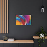 Abstract Rainbow Swirl Matte Canvas Print (Stretched) thumbnail 61