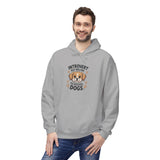 Introvert But Willing To Discuss Dogs Hoodie — Cute Dog Lover Pullover thumbnail 15