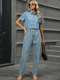 Pearl Detail Jeans with Pockets thumbnail 7