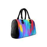 Watercolor Art Barrel Handbag – Canvas & PU Leather Printed On Demand thumbnail 2
