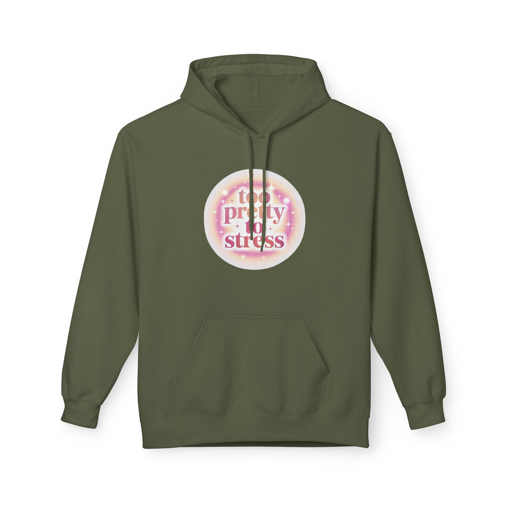 Pretty To Stress Hoodie — Pastel Aesthetic Comfort Pullover