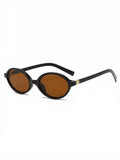 Retro Oval Frame Sunglasses thumbnail 3