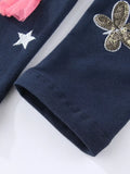 Children's Fairy Embroidered & Sequin Butterfly Leggings thumbnail 3