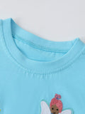 Children's Embroidered Round Neck T-Shirt thumbnail 3