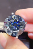 20 Carat Moissanite 925 Sterling Silver Ring thumbnail 4
