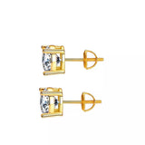 1 Carat Moissanite 925 Sterling Silver Stud Earrings thumbnail 2