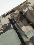 Men's Camouflage Leopard Patchwork Cargo Pants thumbnail 4