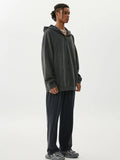 Men's Washed Quarter-Zip Hoodie with Kangaroo Pocket thumbnail 6