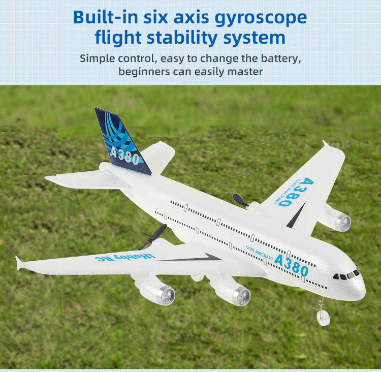 A380 Airbus RC Airplane – 2.4GHz Foam Fixed Wing RC Plane Easy Fly RTF Model