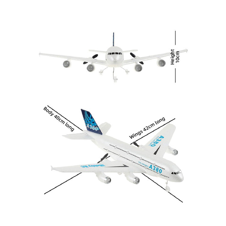 A380 Airbus RC Airplane – 2.4GHz Foam Fixed Wing RC Plane Easy Fly RTF Model