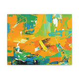 Abstract Orange & Green Canvas Art — Vibrant Modern Wall Decor thumbnail 4