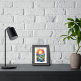 Framed Poster — Vibrant Watercolor Mountain Sunrise Landscape thumbnail 4