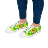 Women's Low Top Sneakers — Vibrant Tropical Abstract Print thumbnail 8