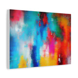 Vibrant Abstract Color Splash Matte Canvas Print thumbnail 35