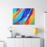 Abstract Rainbow Wave Matte Canvas Print — Vibrant Stretched Wall Art thumbnail 90